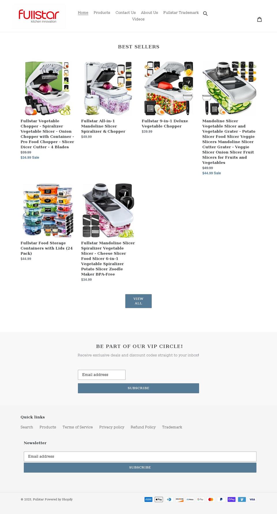 fullstar.org shopify website screenshot
