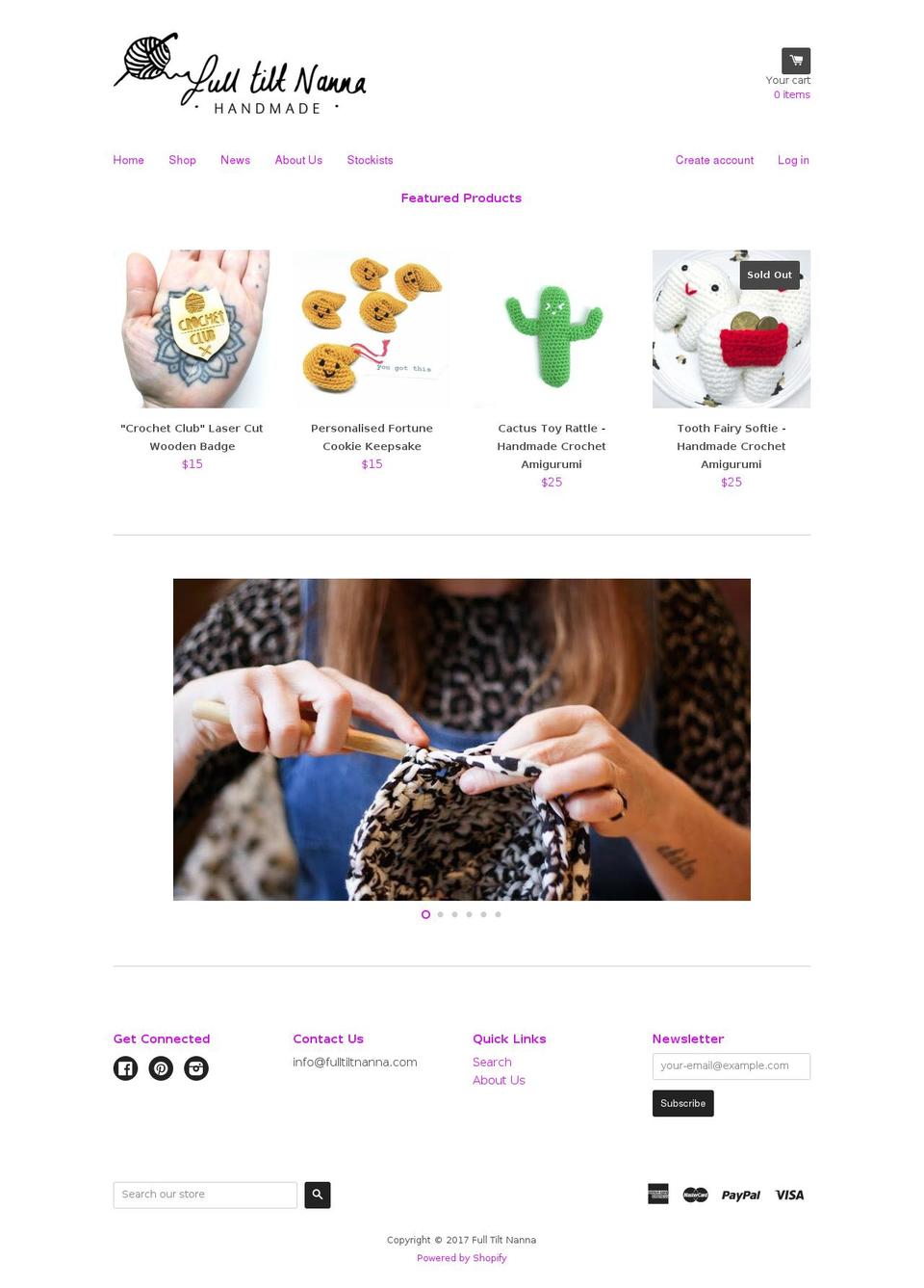 fulltiltnanna.com shopify website screenshot