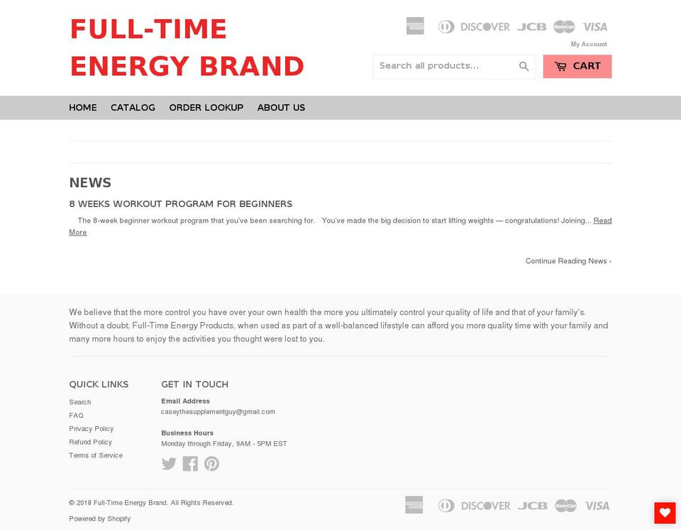 dsl-5-0-1 Shopify theme site example fulltimebrands.com