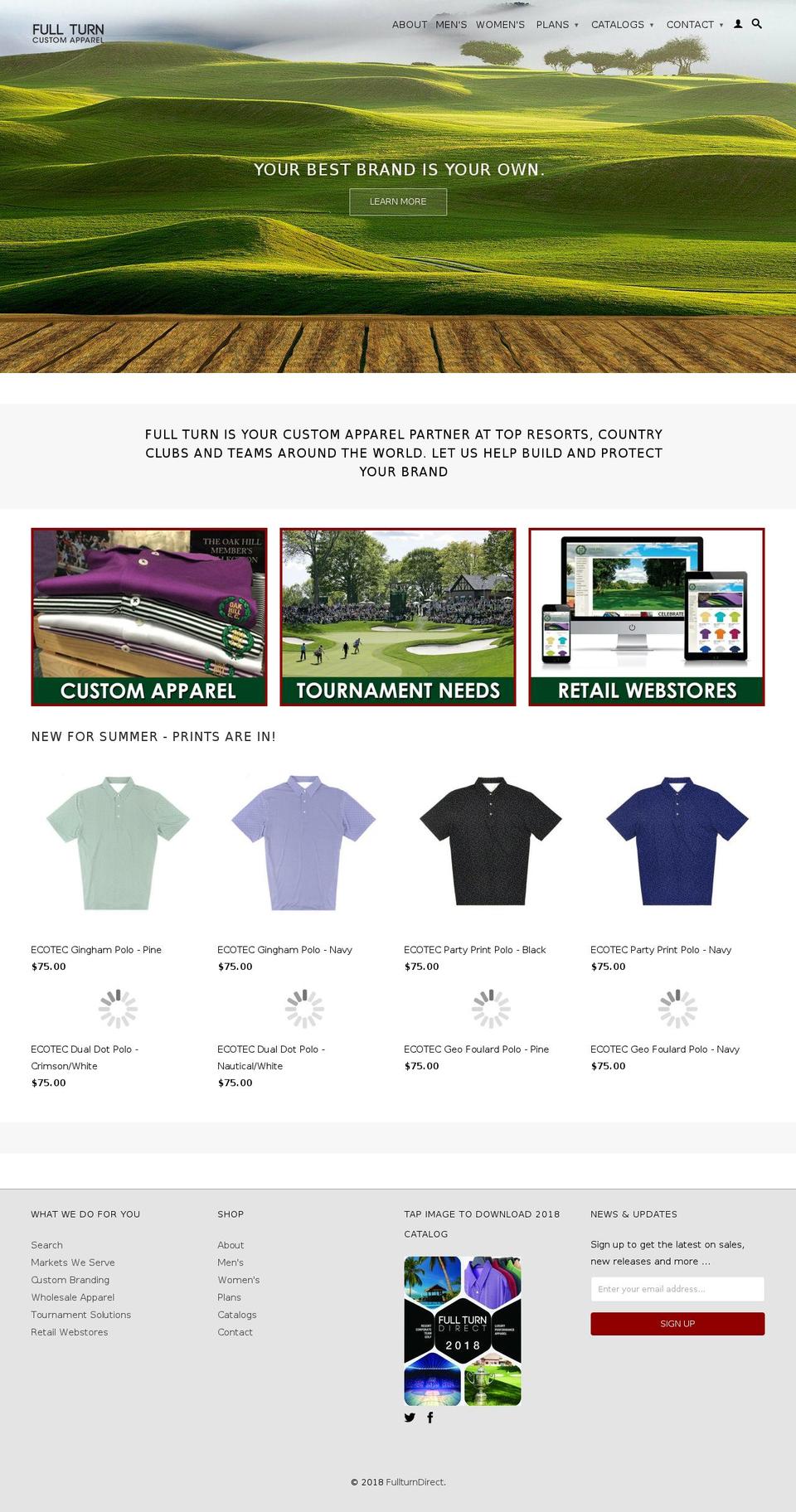fullturnpartners.com — Shopify storefront screenshot