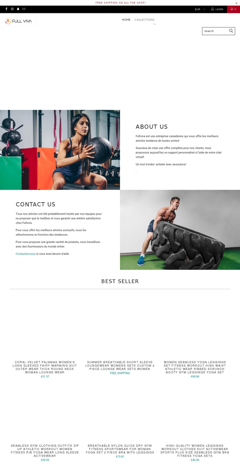 fullviva.com shopify website screenshot