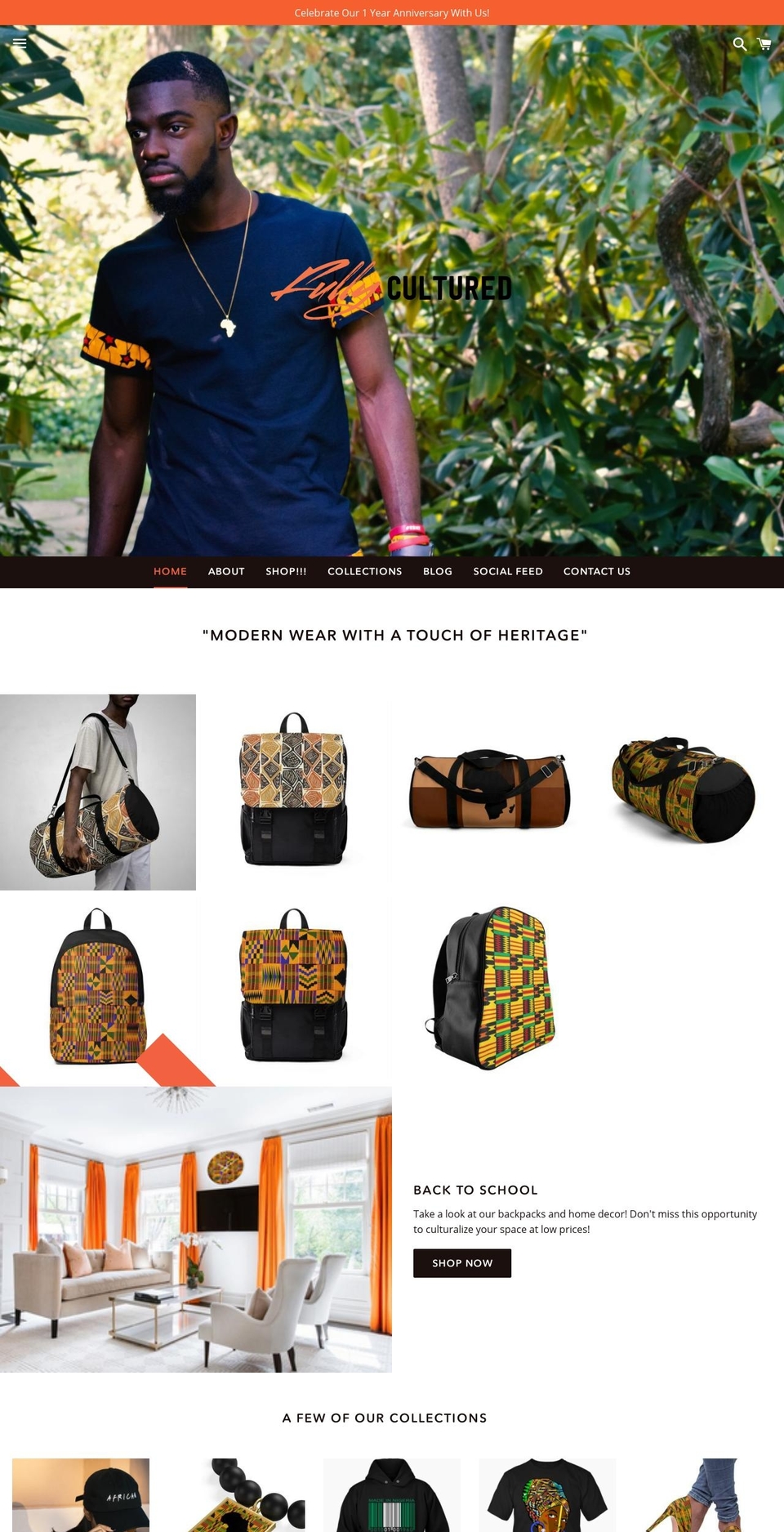fullyculturedapparel.com — Shopify storefront screenshot