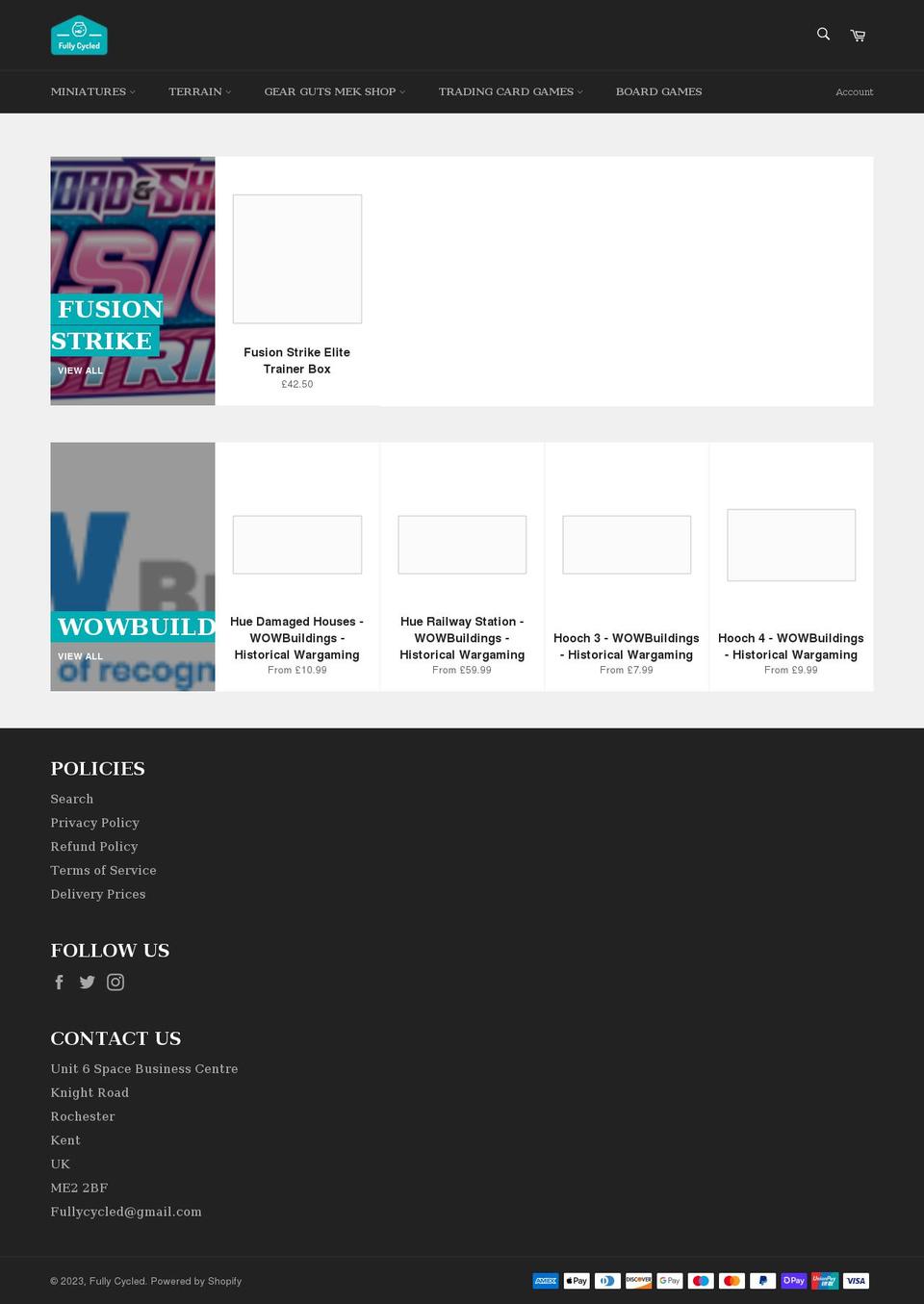 fullycycled.com shopify website screenshot