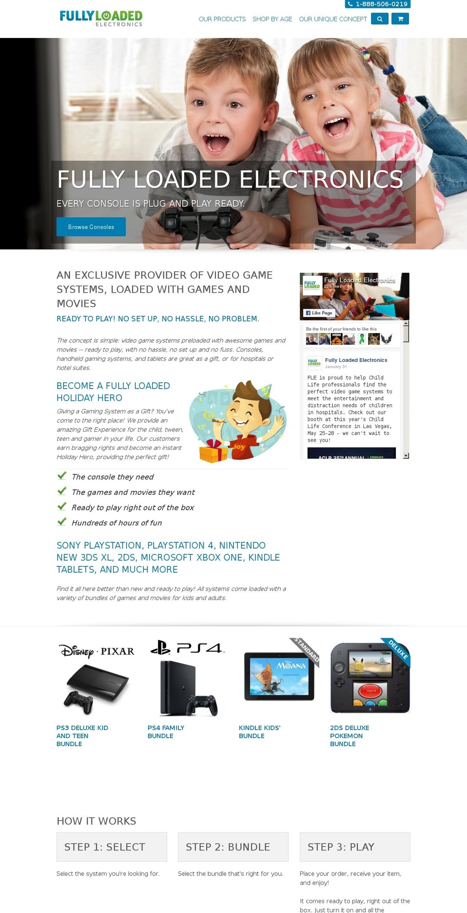 fullyloadedelectronics.com shopify website screenshot