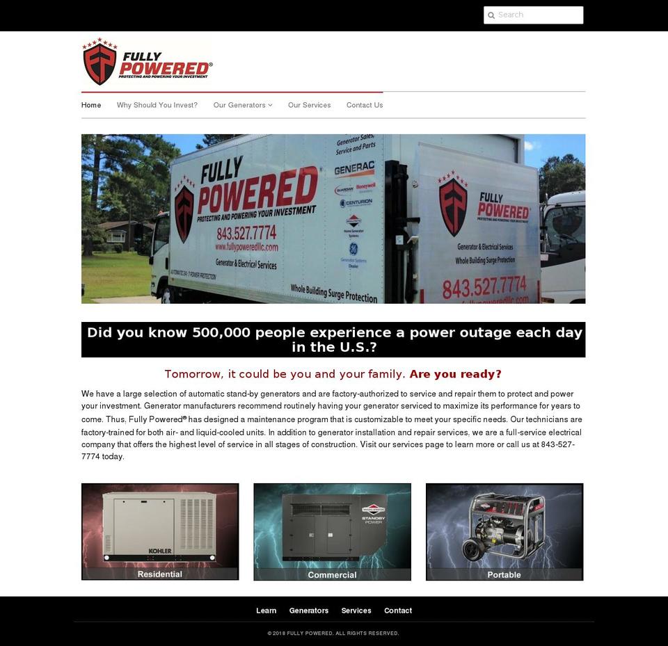 fullypowered.com shopify website screenshot
