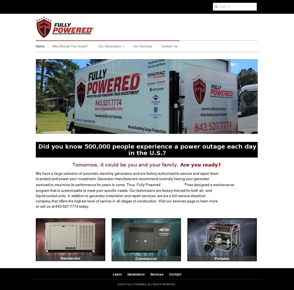 fullypoweredllc.com shopify website screenshot