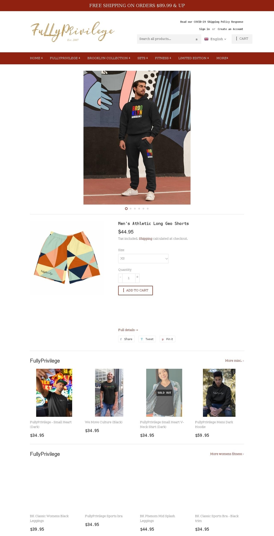 fullyprivilege.com shopify website screenshot