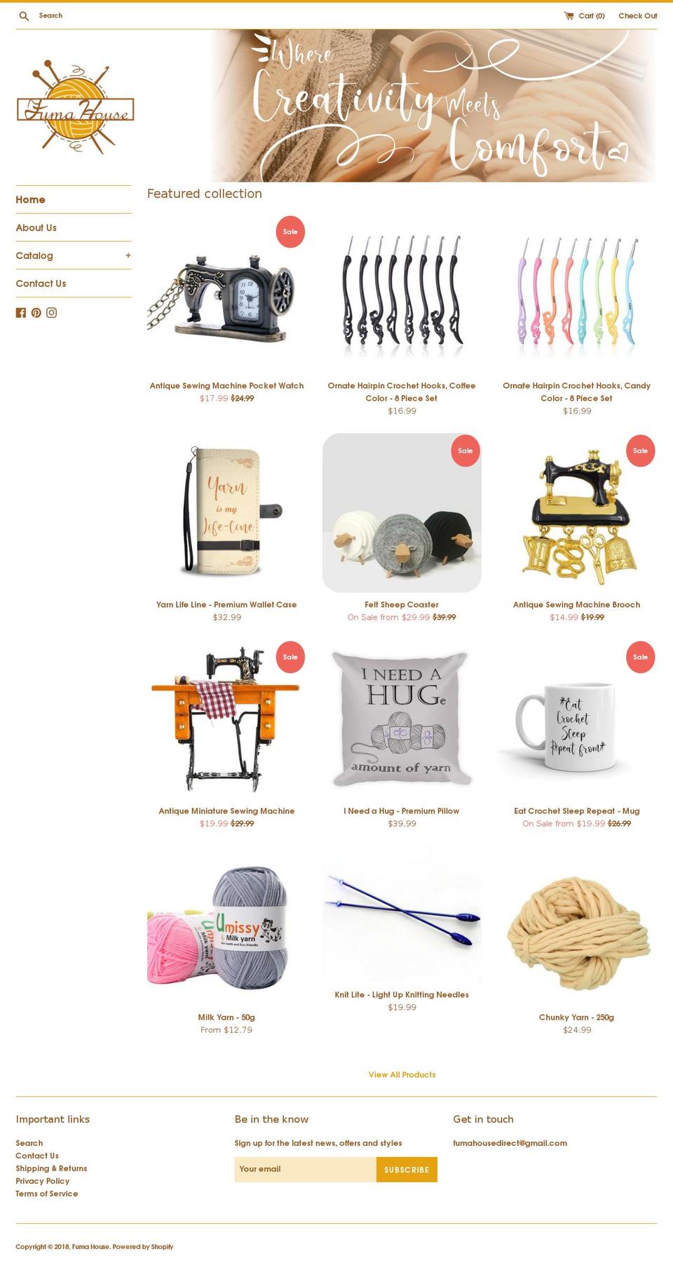 fumahouse.com — Shopify storefront screenshot