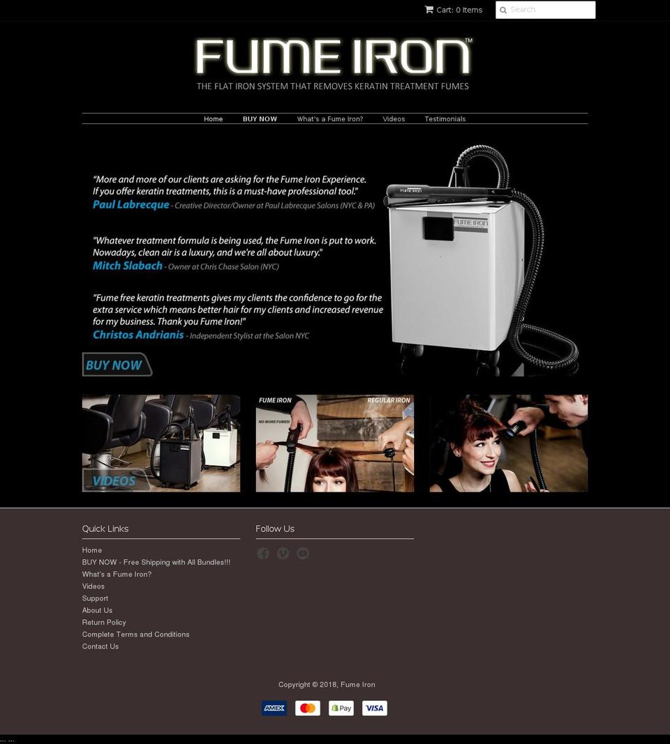 fumeiron.com — Shopify storefront screenshot