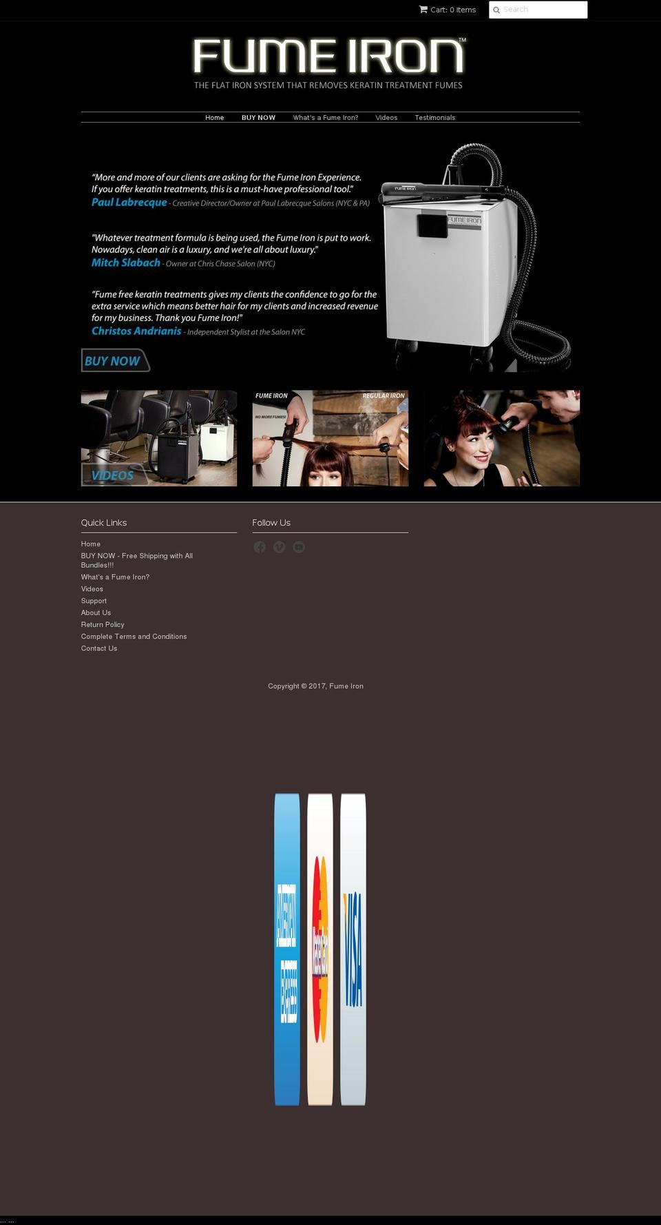 fumeironsales.com shopify website screenshot