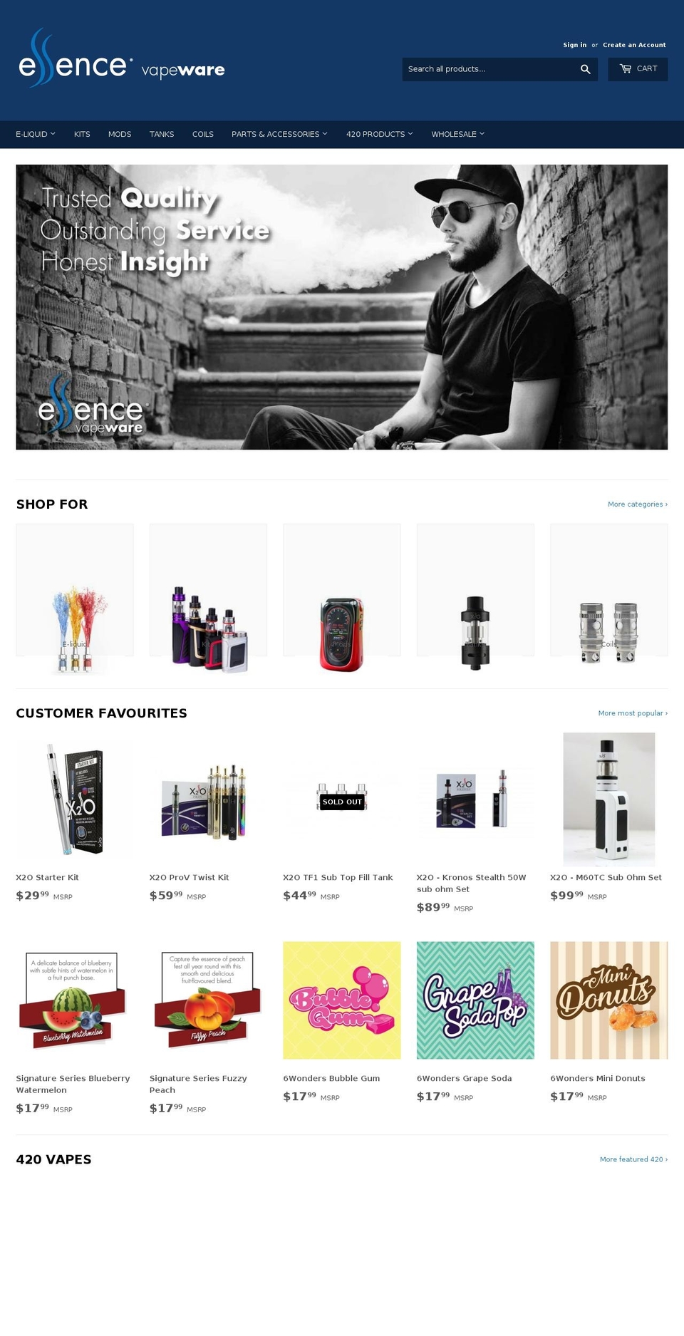 fumezessence.com — Shopify storefront screenshot