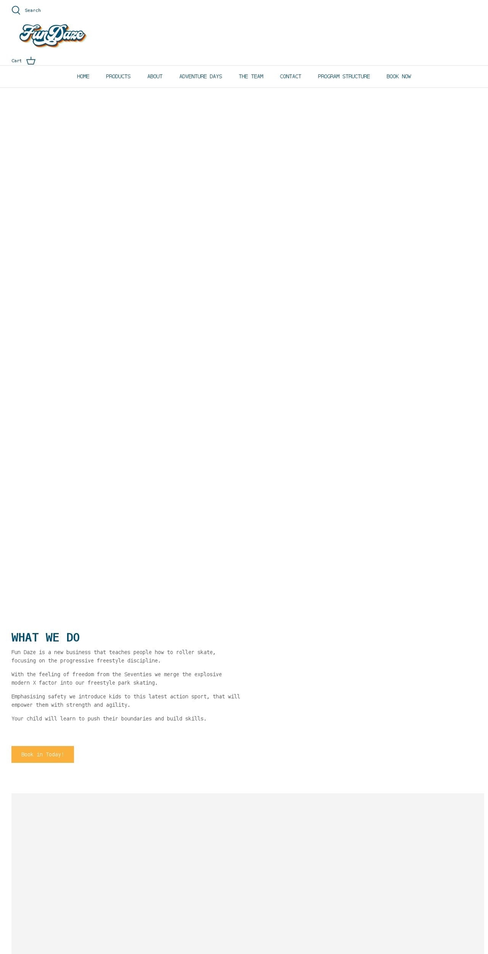 fun-daze.com shopify website screenshot