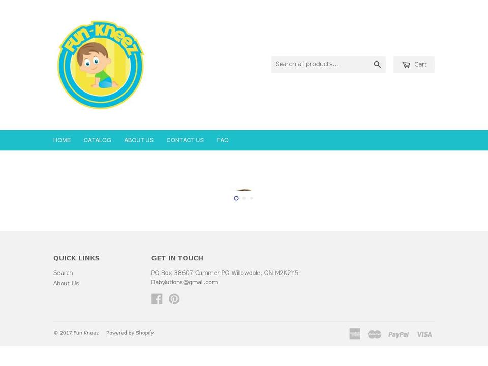 fun-kneez.com shopify website screenshot