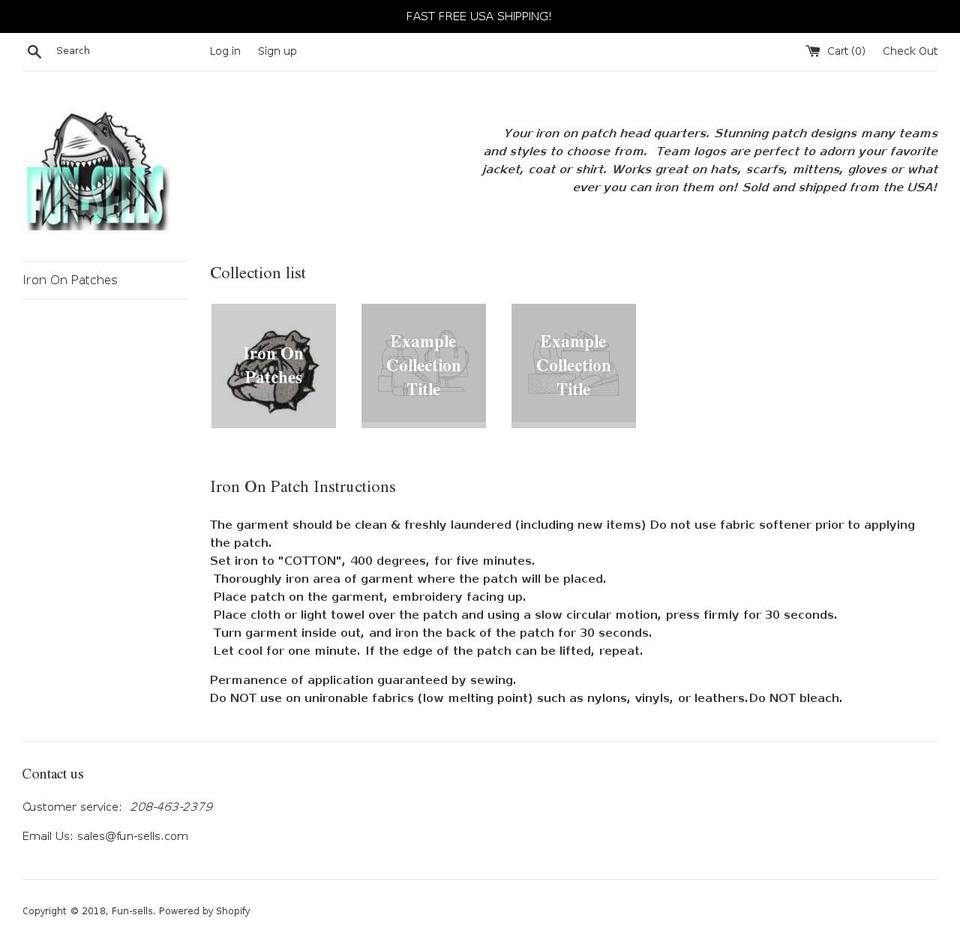 fun-sells.com — Shopify storefront screenshot