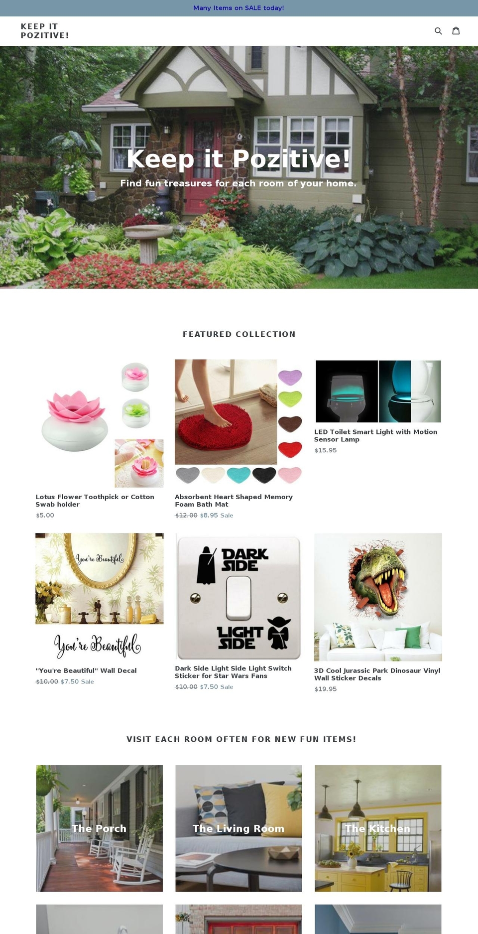 fun4home.com — Shopify storefront screenshot