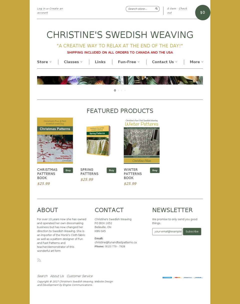 archive Shopify theme site example funandfastpatterns.ca