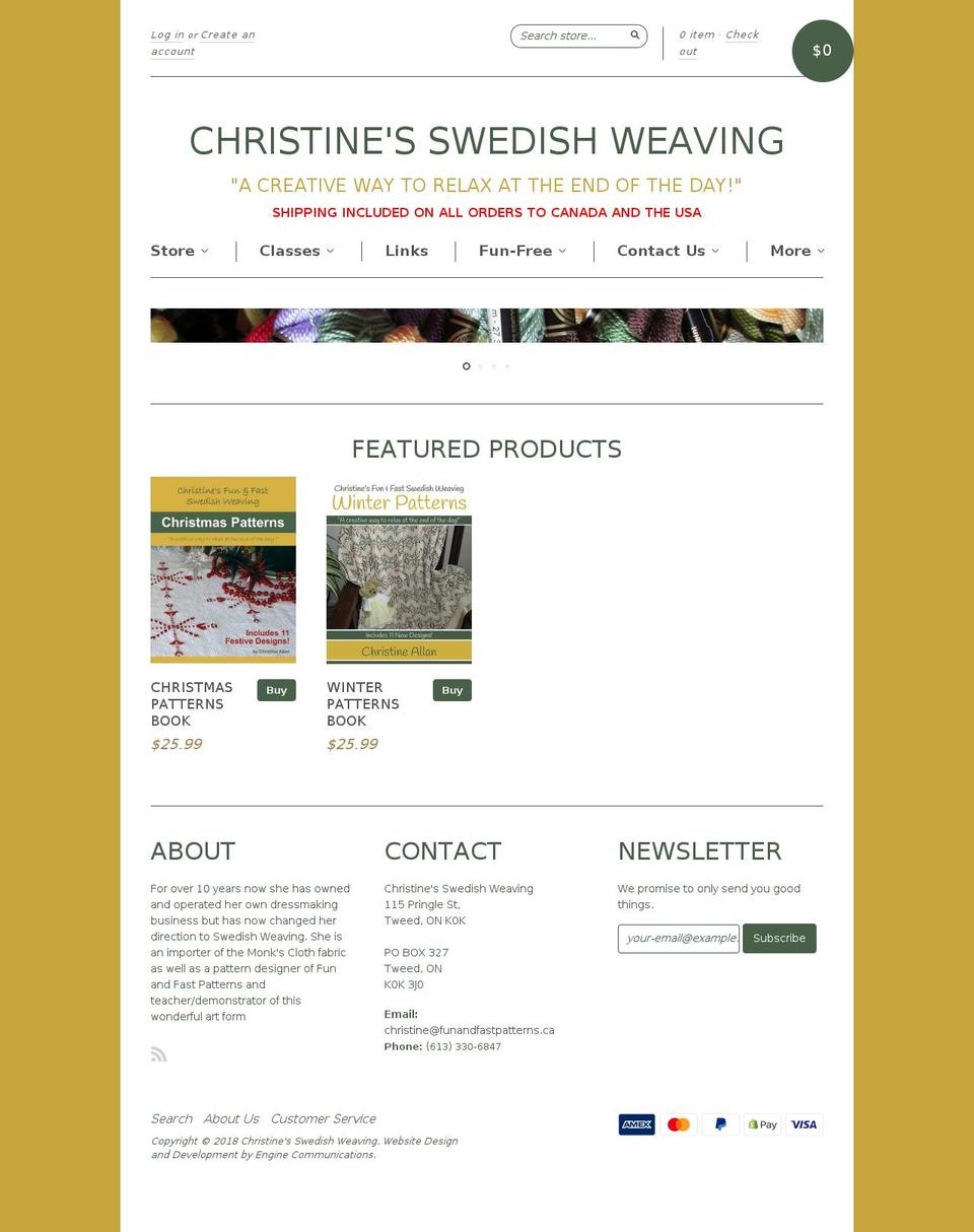 archive Shopify theme site example funandfastpatterns.com
