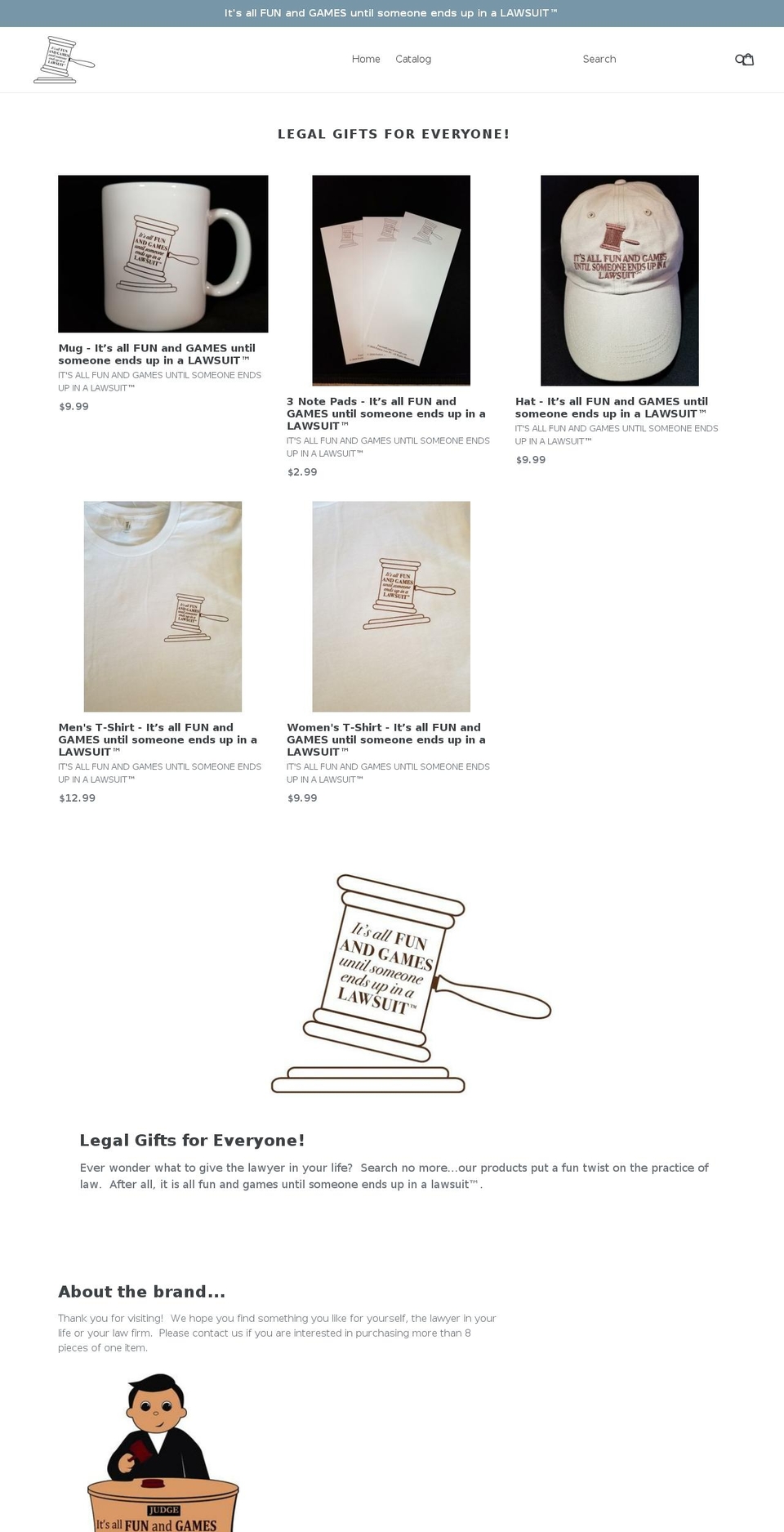 funandgameslawsuit.com shopify website screenshot