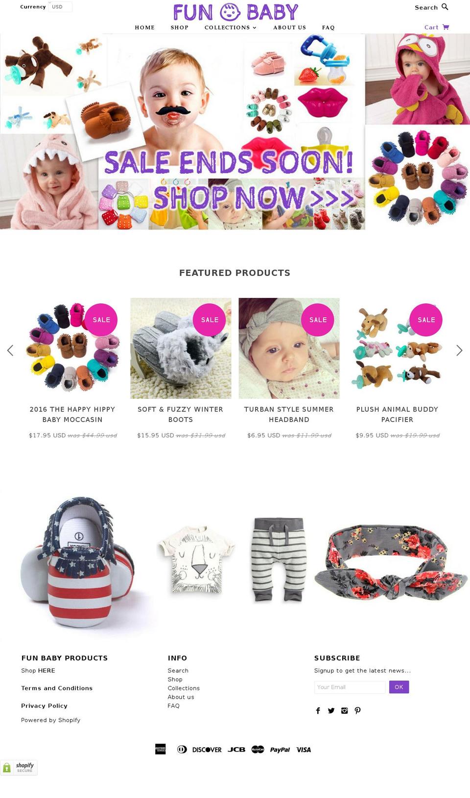 Blockshop Shopify theme site example funbabyproducts.com