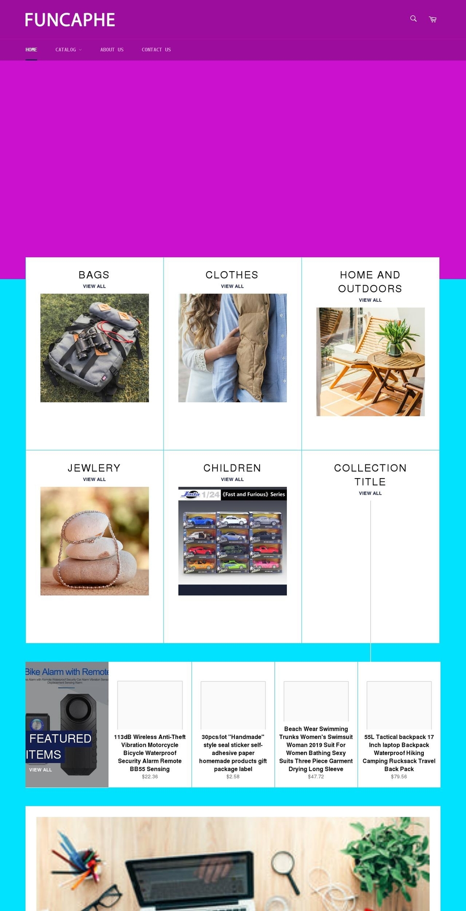funcaphe.com shopify website screenshot