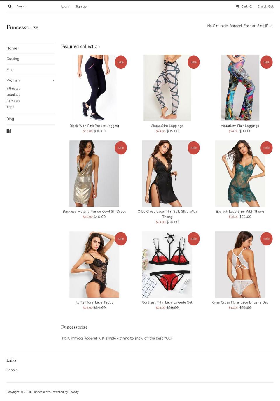 funcessorize.com — Shopify storefront screenshot