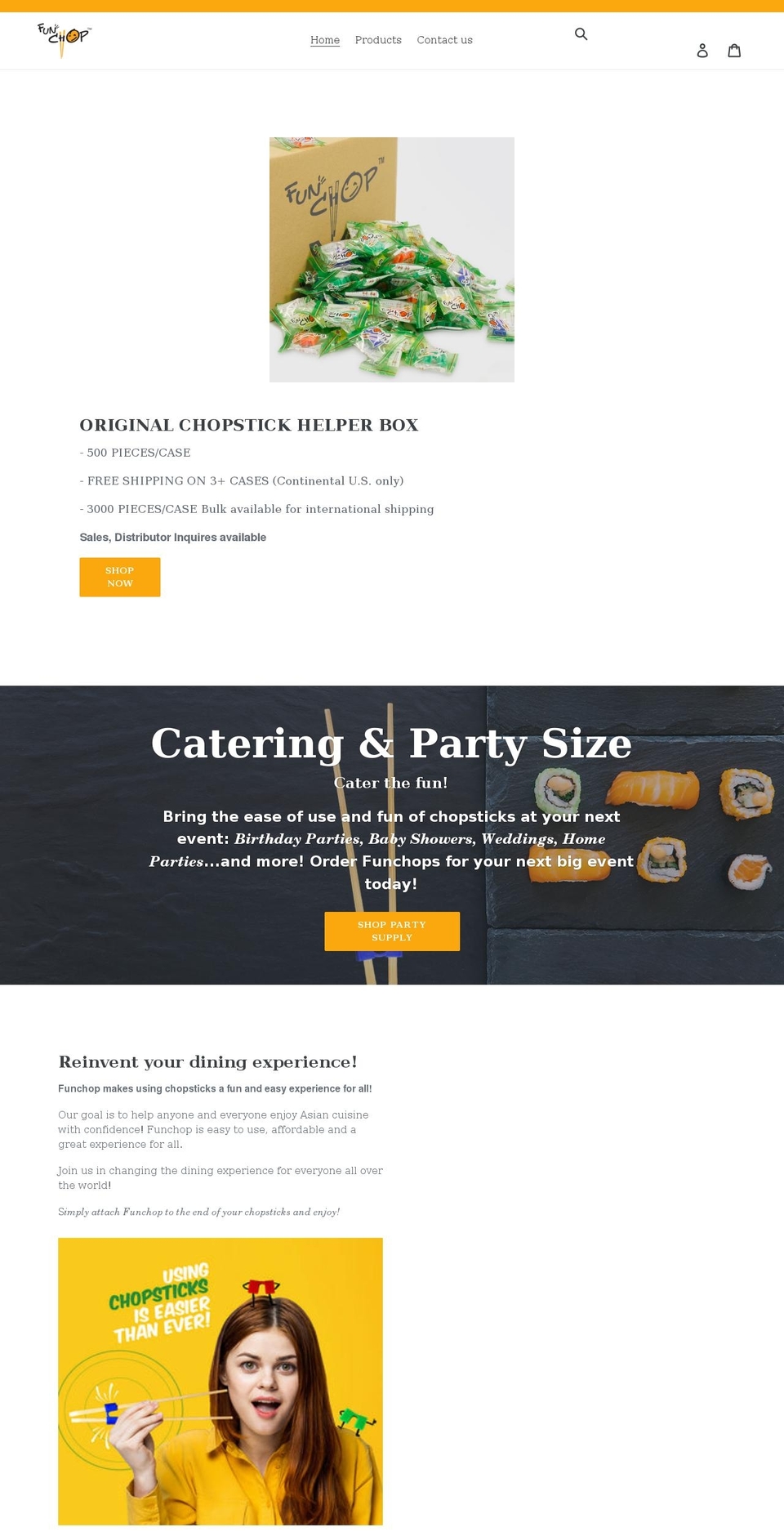 funchop.com shopify website screenshot