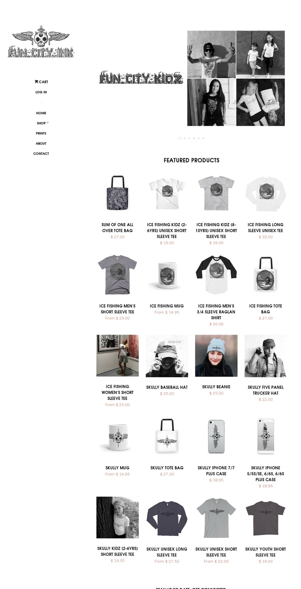 LUXURY Shopify theme site example funcityink.com