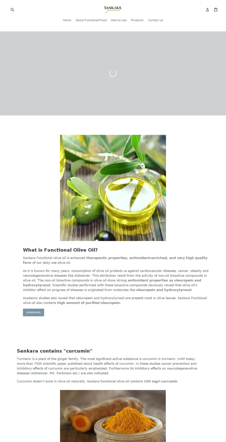 functionaloliveoil.com — Shopify storefront screenshot