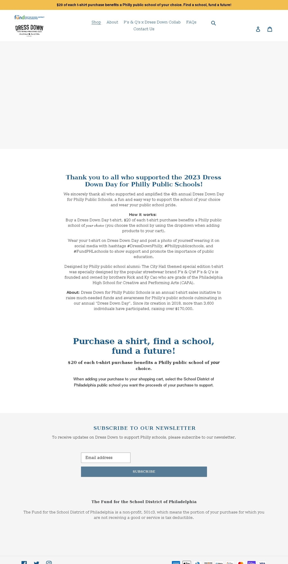fund-for-the-school-district-of-philadelphia.myshopify.com shopify website screenshot