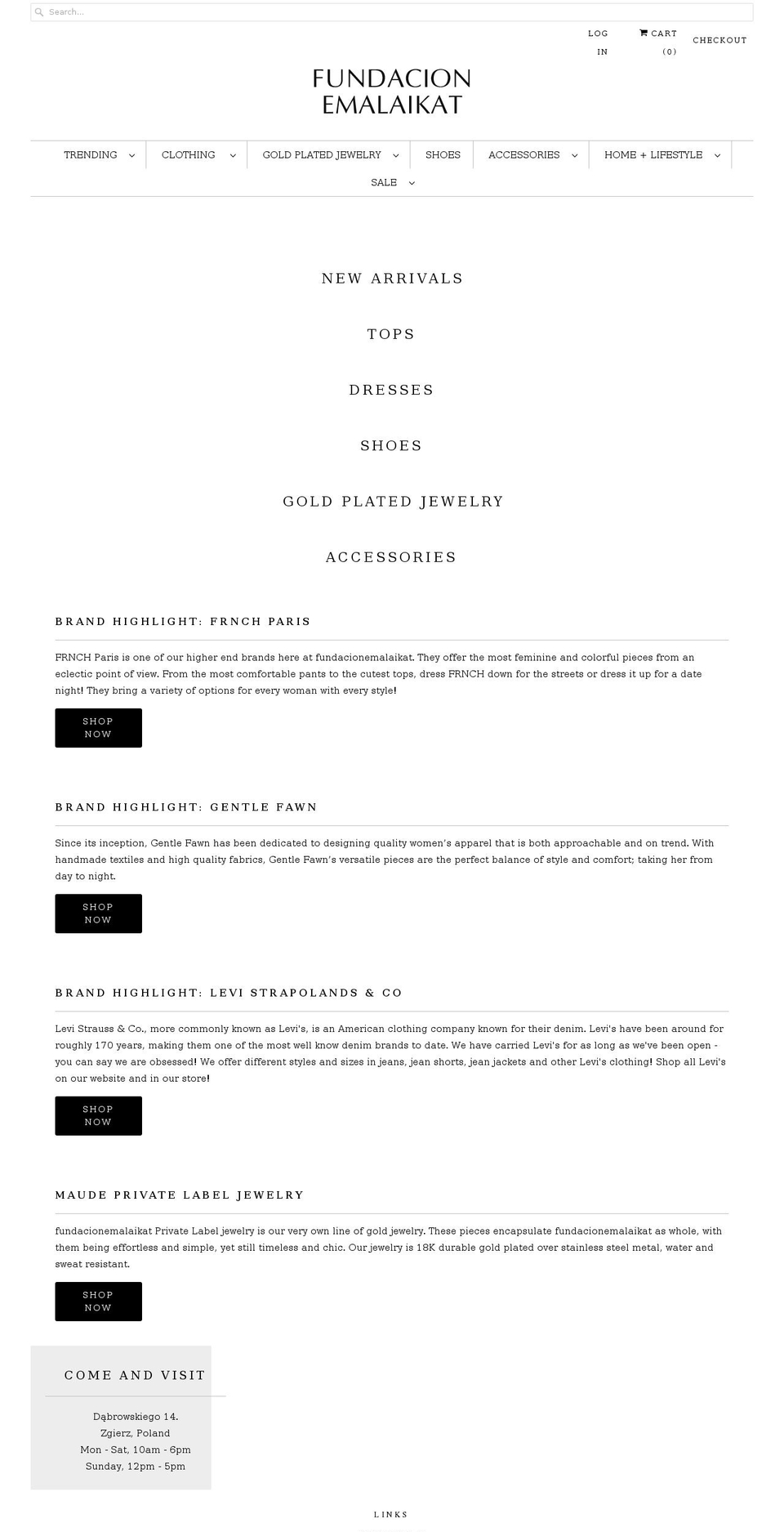 fundacionemalaikat.com — Shopify storefront screenshot