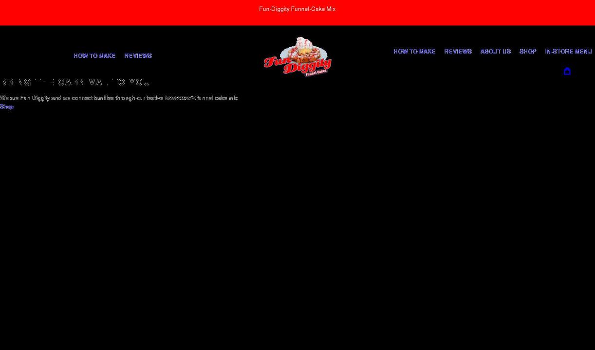 fundiggity.com shopify website screenshot