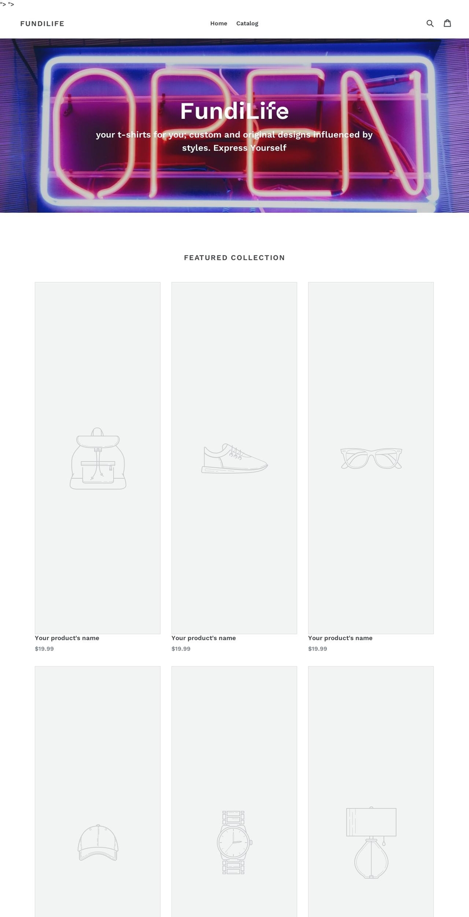 fundilife.com shopify website screenshot