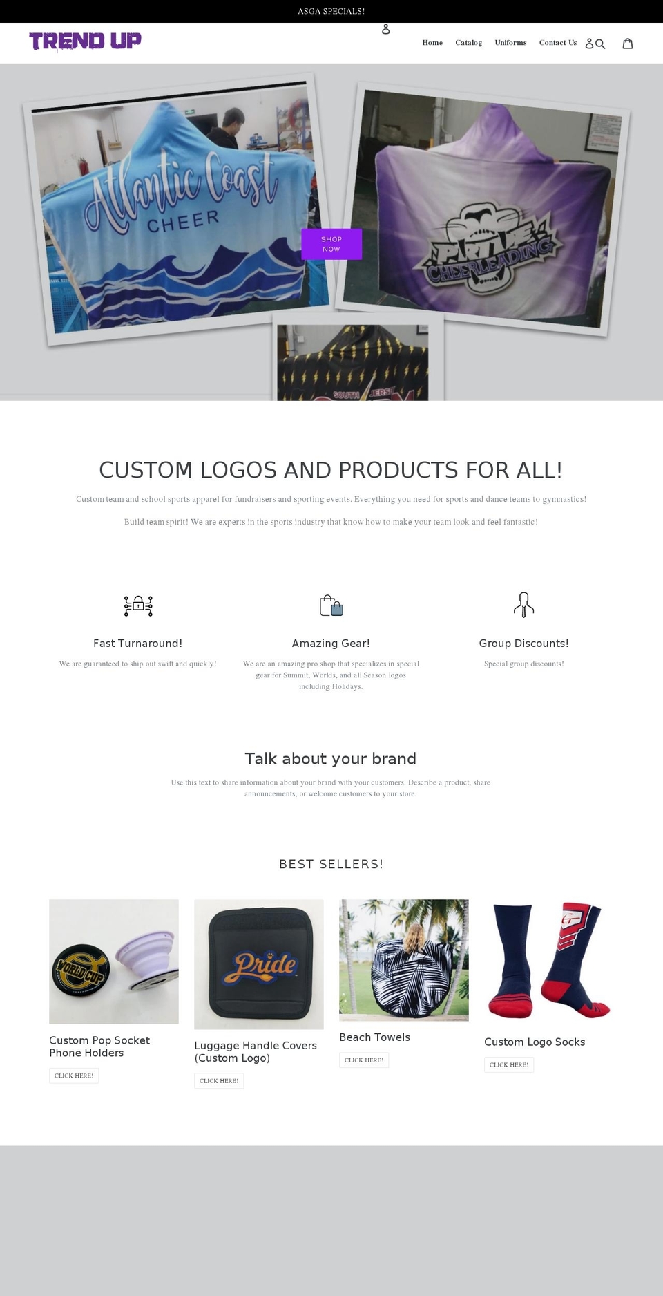 fundraisertrends.com — Shopify storefront screenshot
