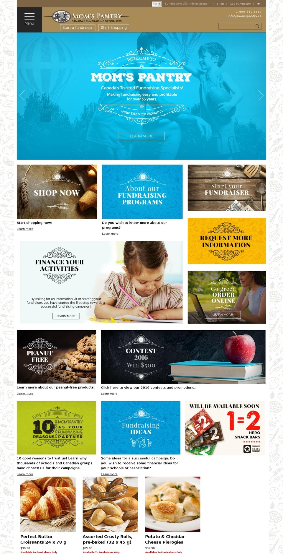 Mom's Pantry Express | Jan 18, 2017 Shopify theme site example fundraisingidea.ca