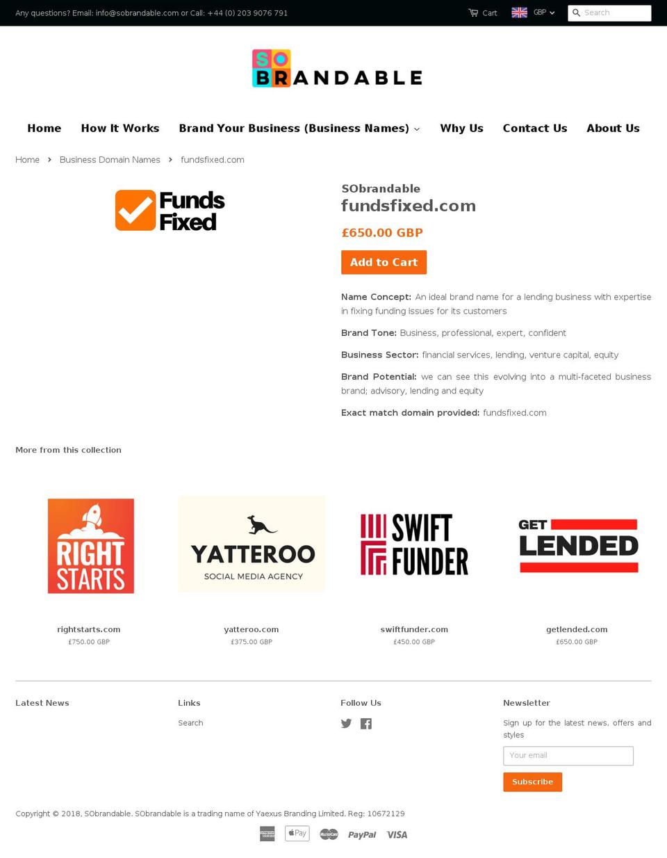 fundsfixed.com — Shopify storefront screenshot