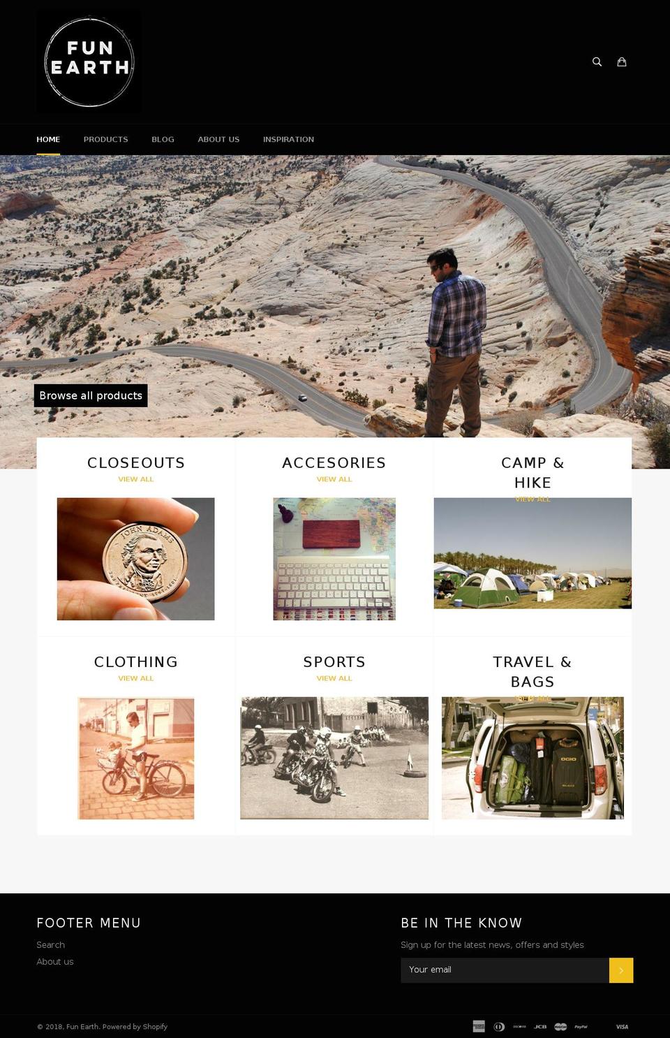 funearthusa.com — Shopify storefront screenshot