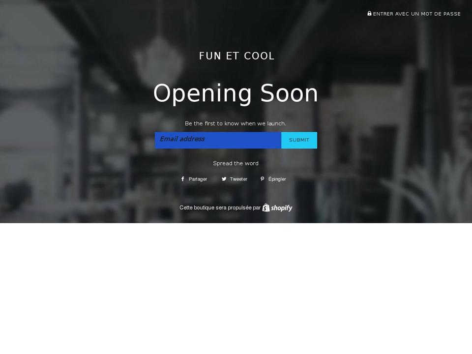 funetcool.com shopify website screenshot