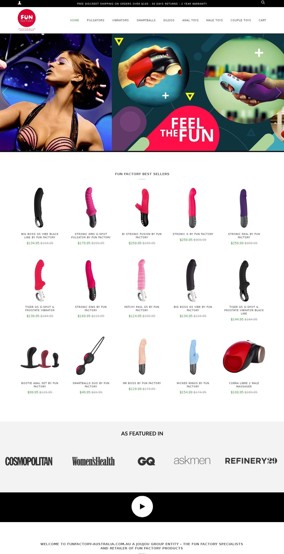 funfactory-australia.com.au shopify website screenshot