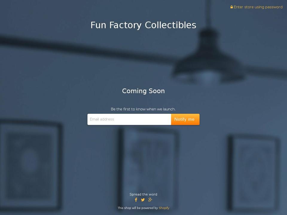 funfactorycollectibles.com — Shopify storefront screenshot