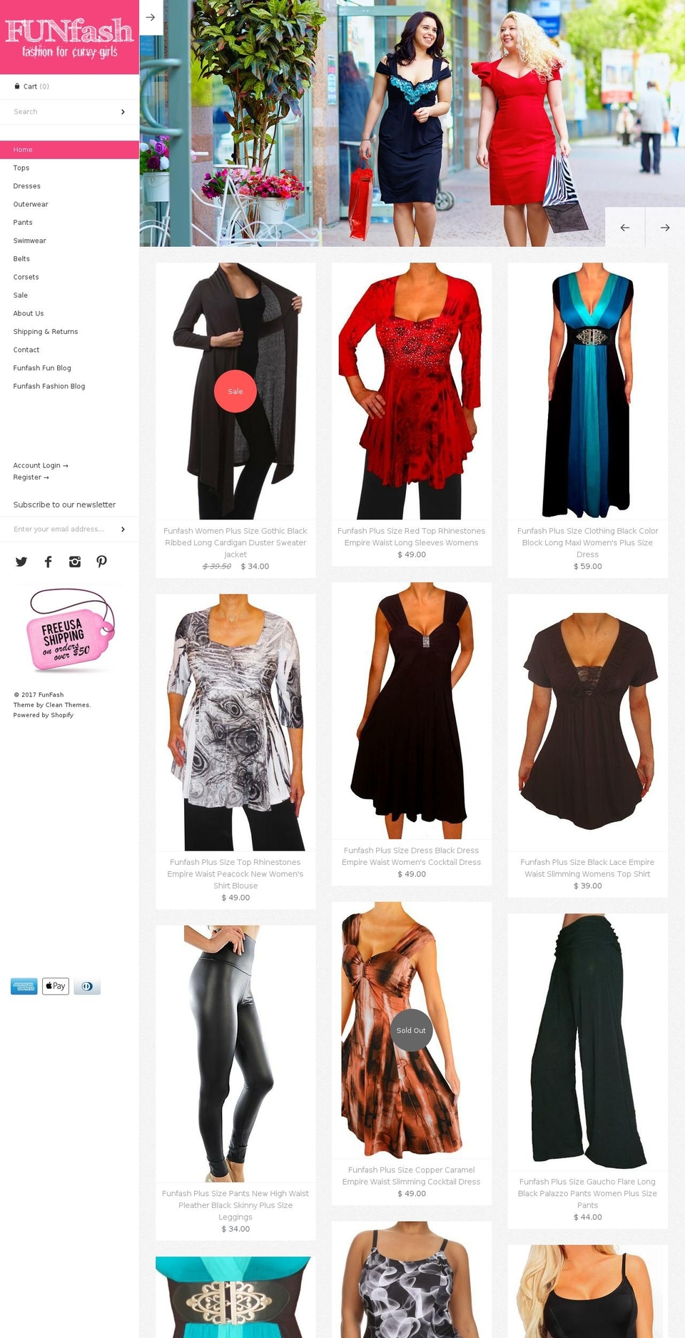 funfash.com shopify website screenshot