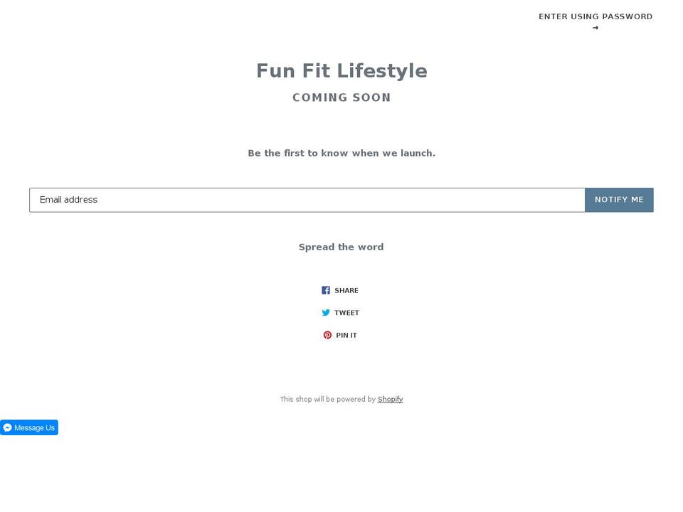 funfitlifestyle.com — Shopify storefront screenshot