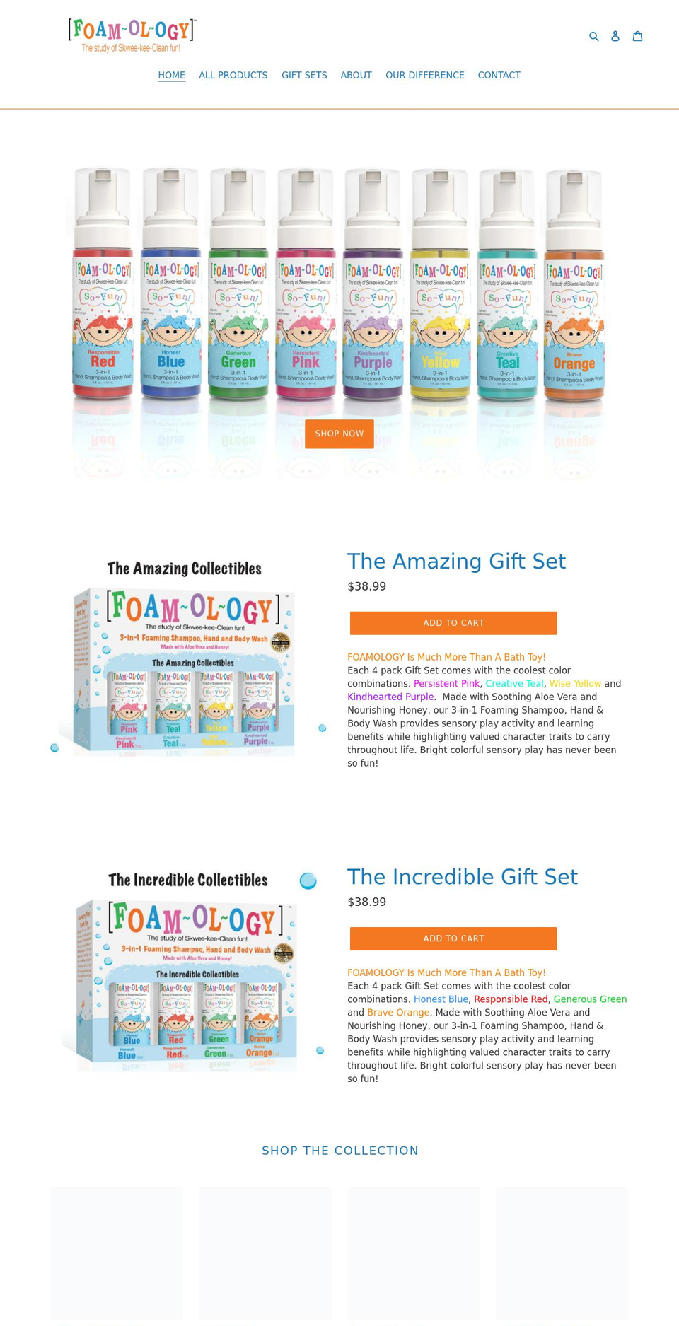 funfoamology.com shopify website screenshot