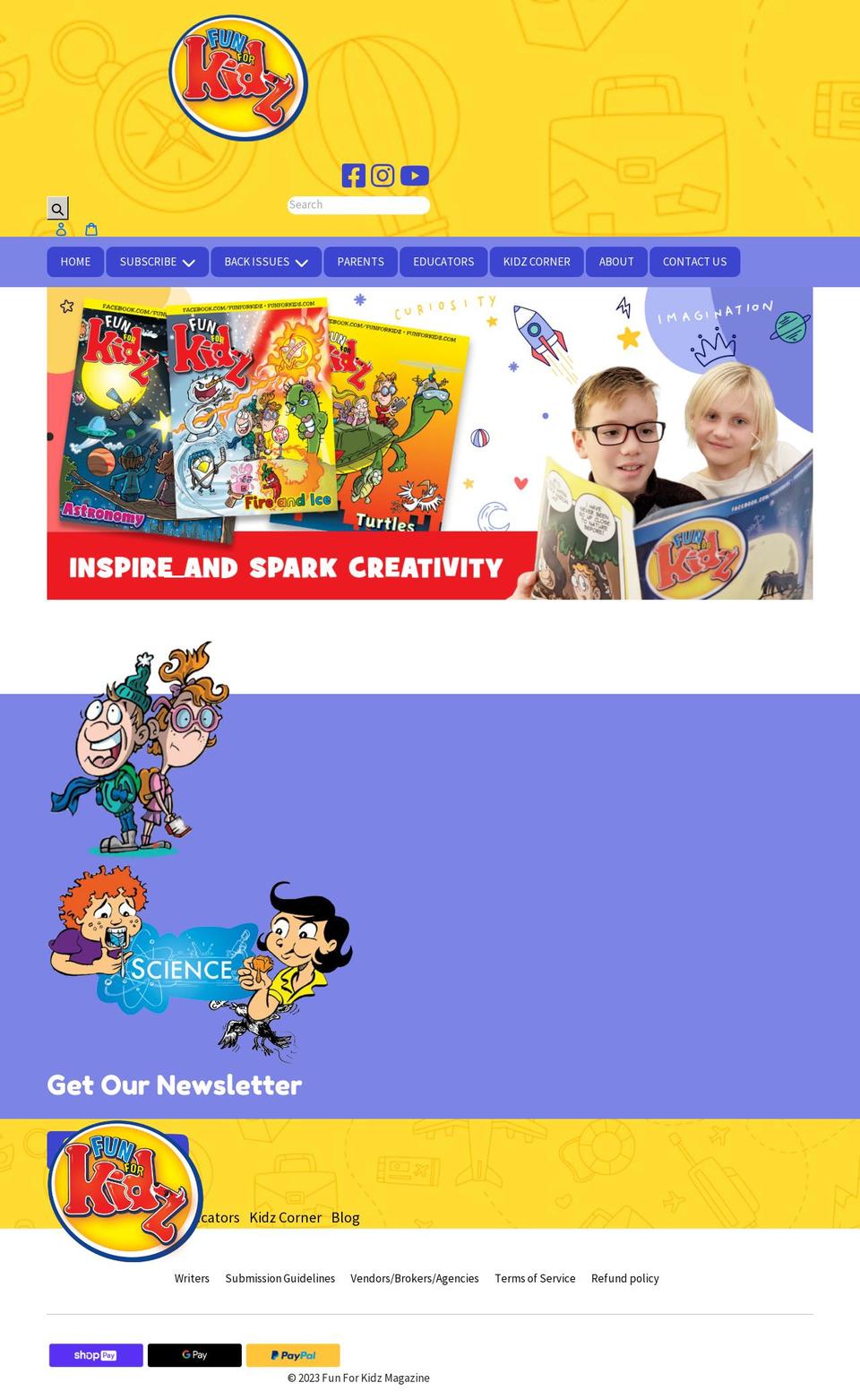 funforkidz.com shopify website screenshot