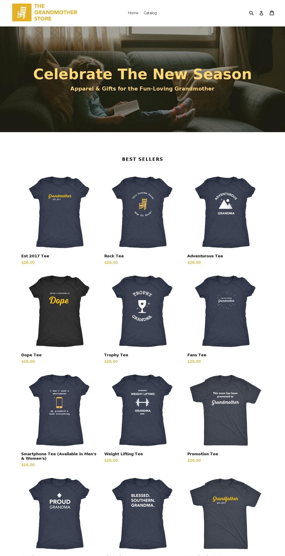 fungrandma.com — Shopify storefront screenshot