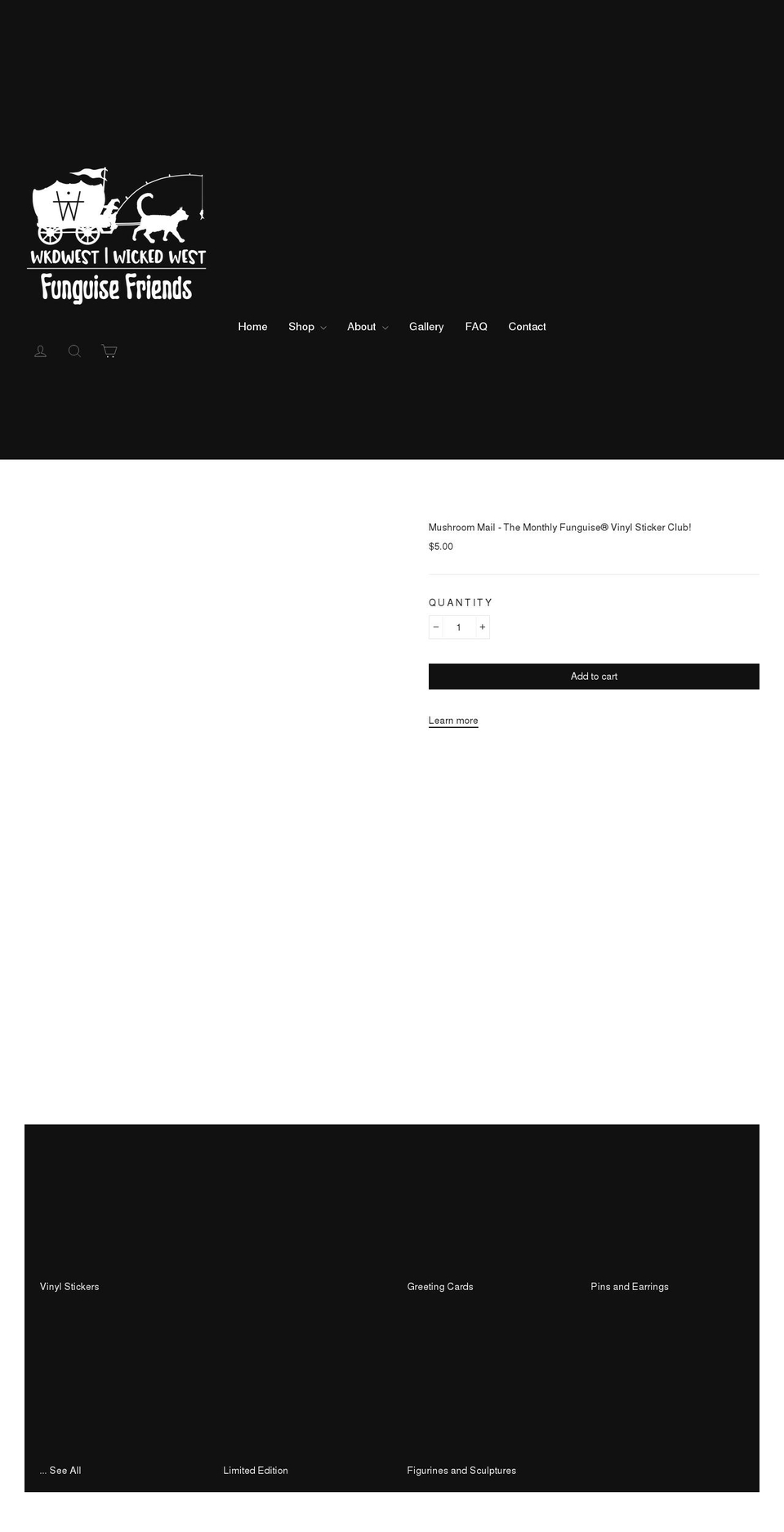 funguisefriends.com shopify website screenshot