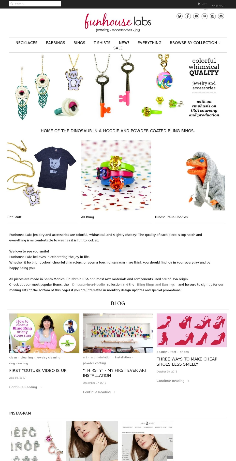 funhouselabs.com shopify website screenshot