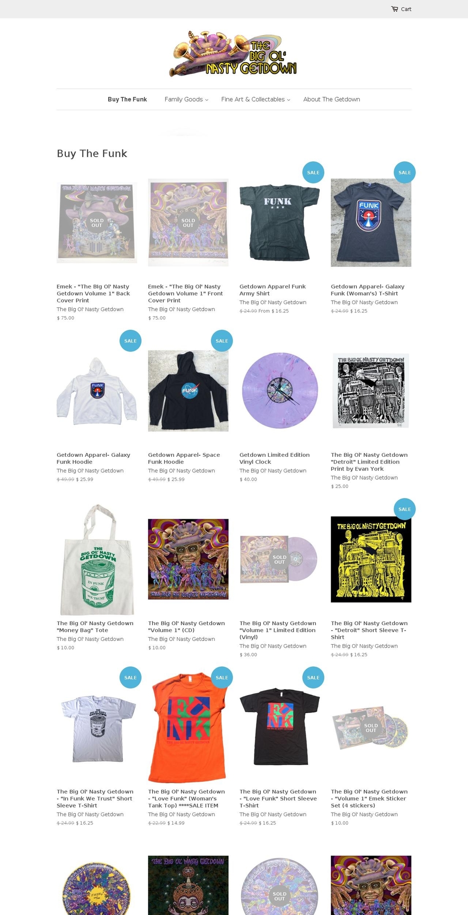 funkheadlines.com shopify website screenshot