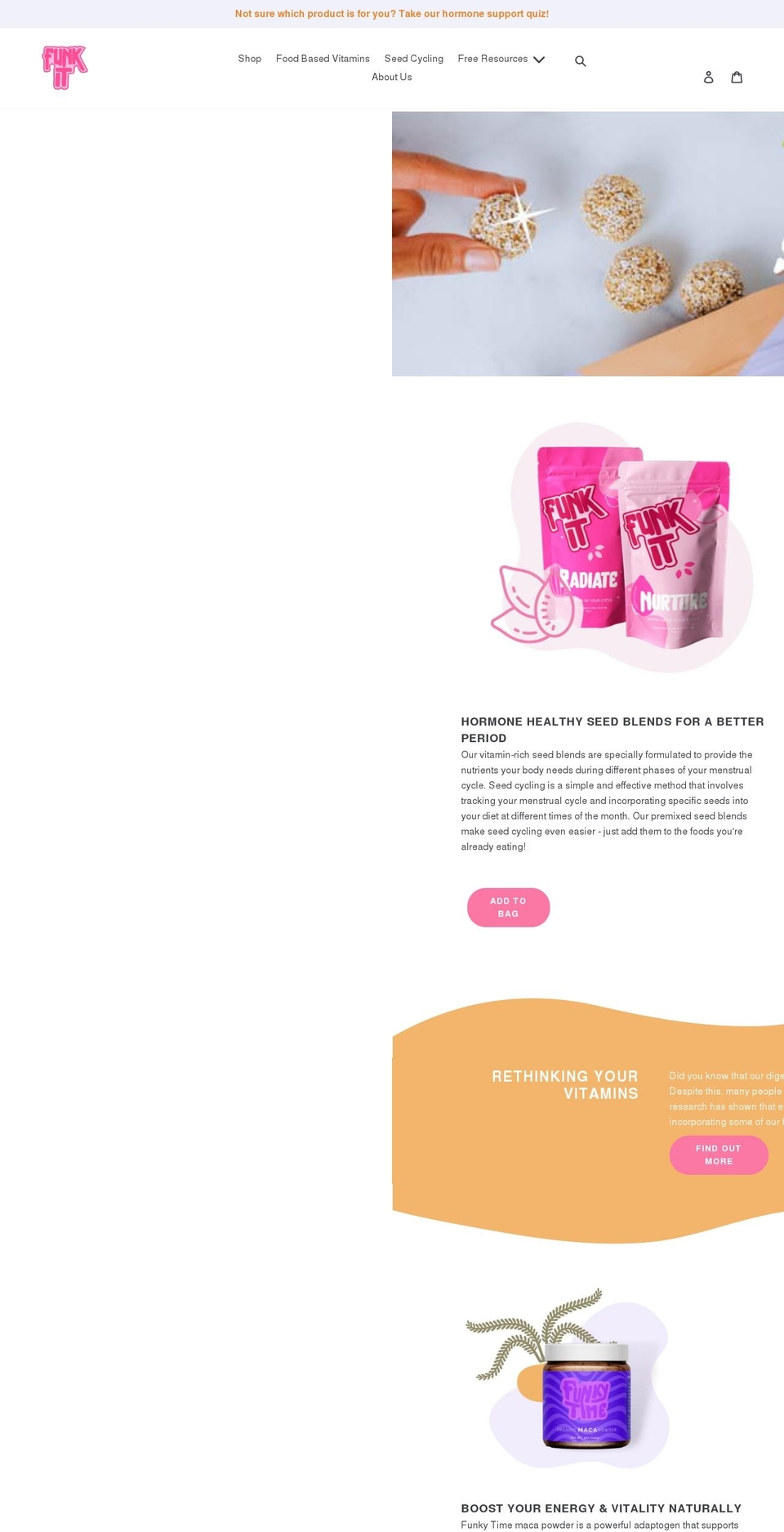 funkitwellness.com shopify website screenshot