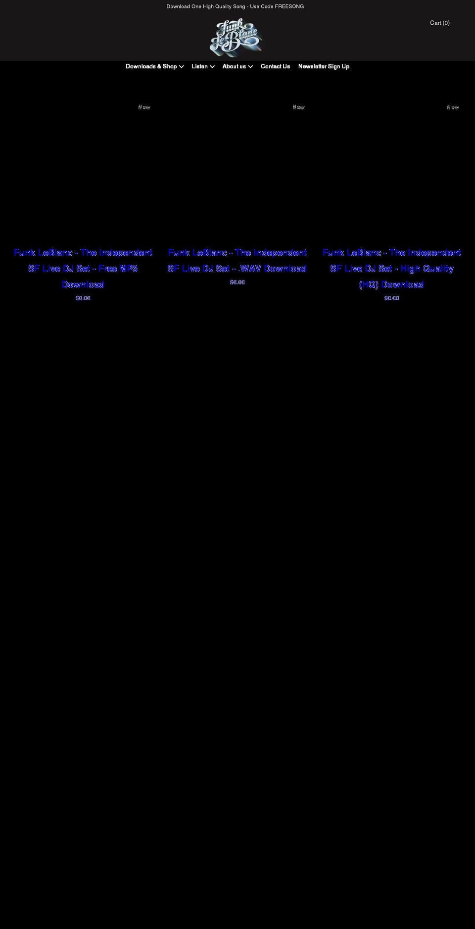 funkleblanc.com shopify website screenshot