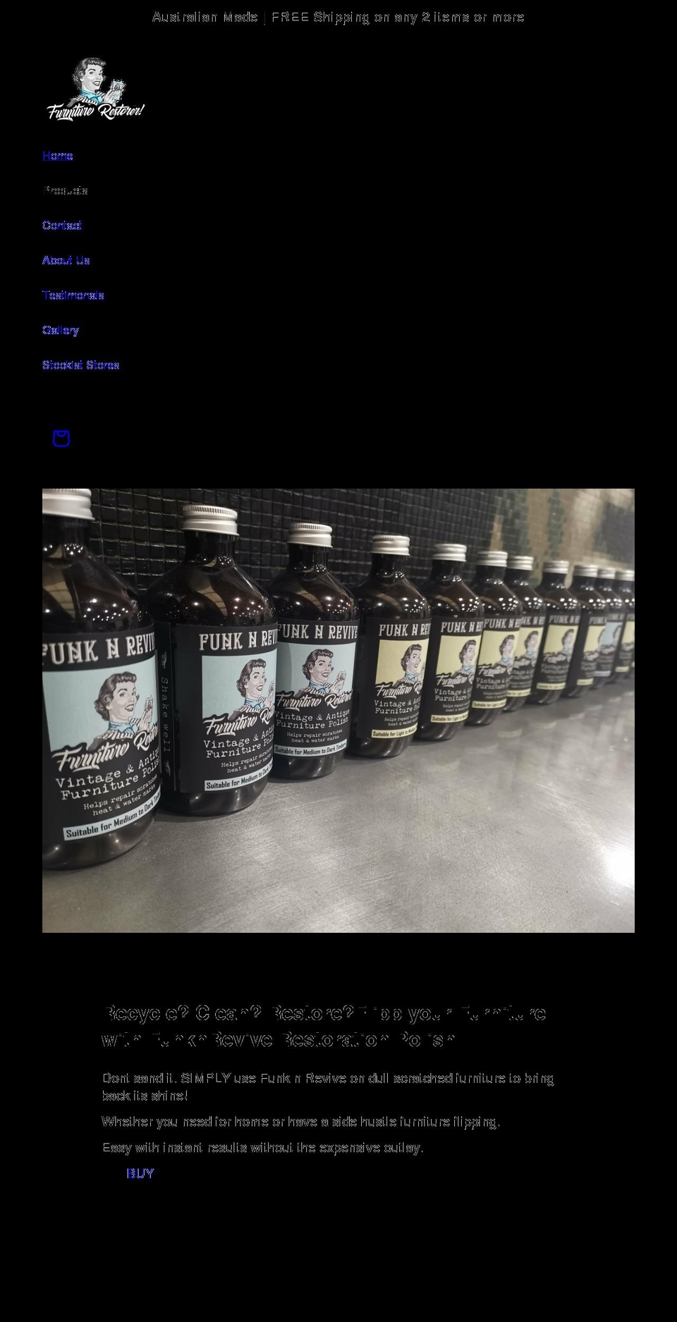 funknrevive.com.au shopify website screenshot